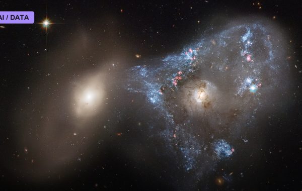 A Cosmic Collision Seen in Waves and Light